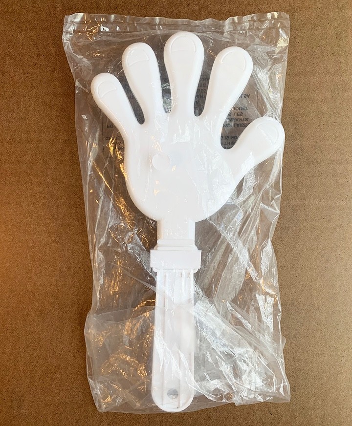 Giant White Hand-Clapper Party Accessory – 15 Inches Tall – NEW!!