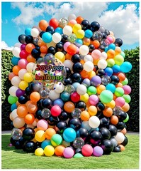 2000 Pcs Balloons Bulk 12 inch Assorted Colors Rainbow Latex Balloon 12 Color…