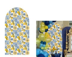 ittsmnt Arch Backdrop Cover Mediterranean Lemon Tile Stand Background GX07