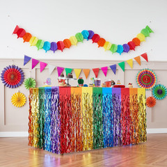 Cinco De Mayo Decorations 2 Pack Fiesta Party Decor Mexican Table Skirt Banner