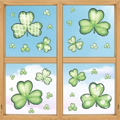 Horaldaily 54 PCS St. Patrick’s Day Window Cling 11.5 x 8.3, Patrick #02