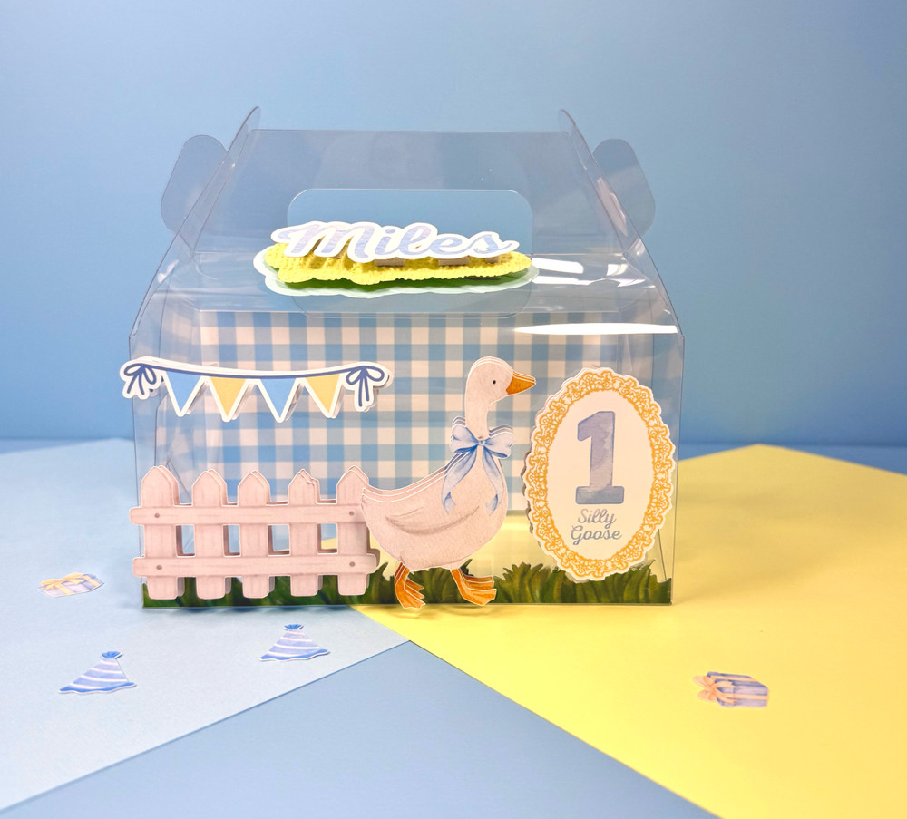 Blue One Silly Goose Party Bundle/ One Silly Goose Birthday/ Decor/ Plates Cups
