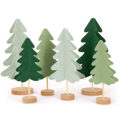 Christmas Table Decorations Christmas Tree Felt Centerpieces Modern Christmas…