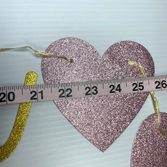 10 Years Loved Gold Glitter Banner for 10th Birthday Wedding Anniversary Party