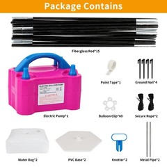 Balloon Arch Kit and Balloon Pump, 10Ft Wide Adjustable Balloon Arch Stand fo…