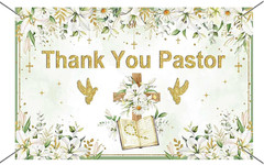Pastor Appreciation Banner Backdrop Thank You Pastor Backdrop