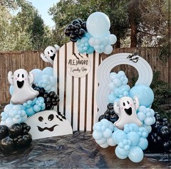 Ghost Foil Balloons for Halloween Party Decorations – 3pcs Balloon Set