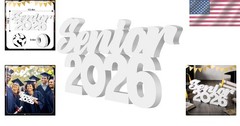 Senior 2026 Graduation Sign Table Centerpiece Photo Prop Decorations