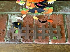 Vintage 1960s Hallmark Halloween Scarecrow Honeycomb Decoration Centerpiece