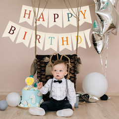 Happy Birthday Burlap Banner Boho Birthday Garland Bunting Bohemian Party Hangin