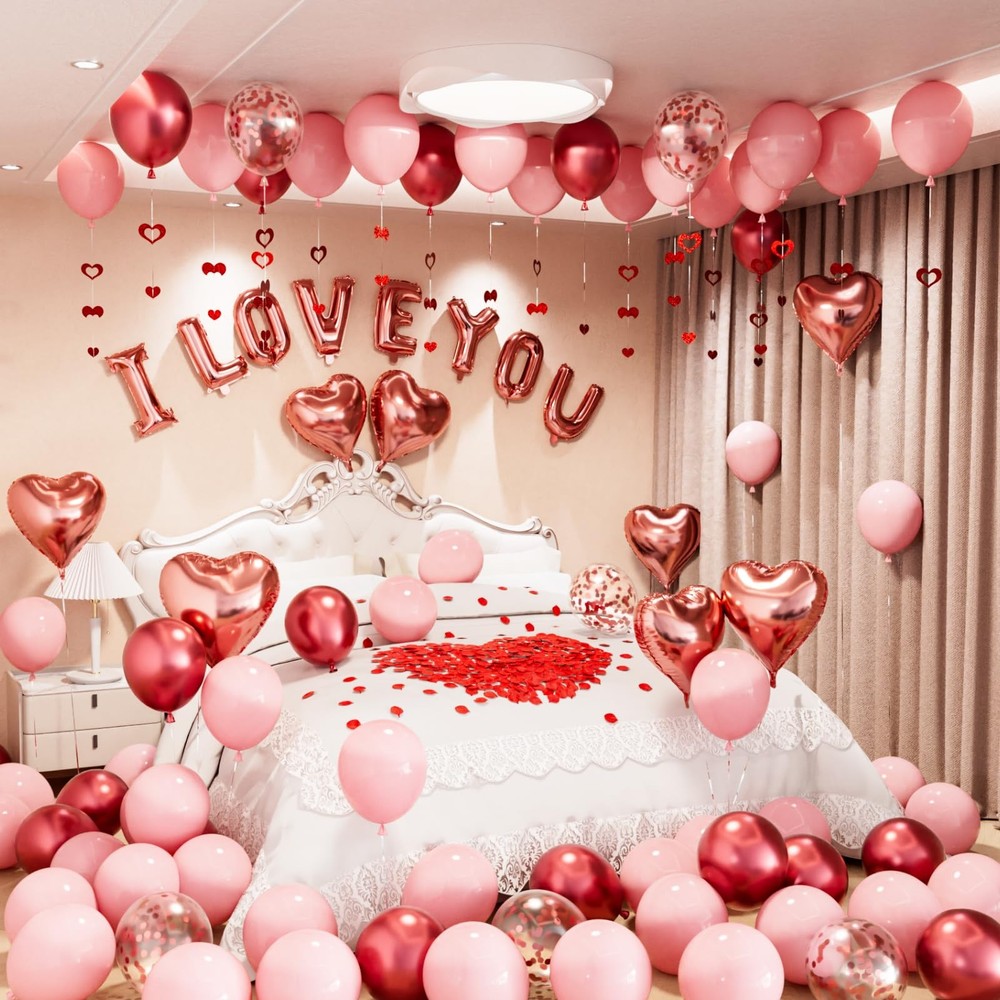 406Pcs Valentines Day Balloons Kit,I Love You Balloons and Heart Balloon Kit …
