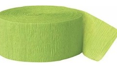 81ft Lime Green Crepe Paper Streamers