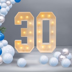 30 Light Up Numbers 30th Birthday Party Decoration Light Up Numbers Decorations