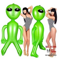 1 Piece 63 Inch Giant Inflatable Alien Blow up Jumbo Green Inflate Alien for