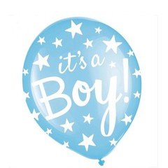 70 Pcs “It’s a Boy Balloons” 12” Blue Latex Balloons for Baby Shower NEW
