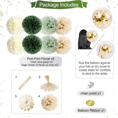 Sage Green Birthday Decorations Olive Green Happy Birthday Party Decorations …
