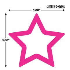 108 PCS Paper Star Cutouts 3×3 inch Shapes for Bulletin Board Classroom Crafts
