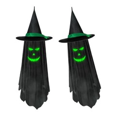 Halloween Fabric Specter With Light Outdoor Hanging Decoration For Themed
