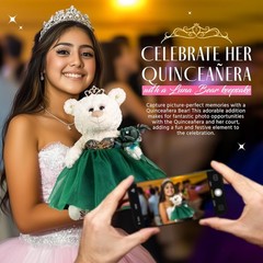 Kinnex Collections By Amanda Large 20 Quinceaera Teddy Bear Centerpiece Elegant