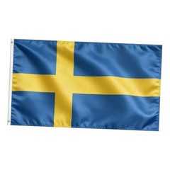 Flag, Flag of 3×5 Ft – Polyester Lightweight Flags with 2 Brass 1 Pc Sweden
