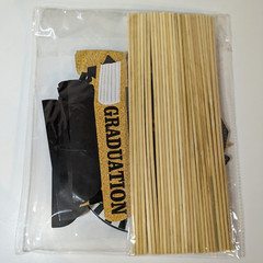2024 Graduation Decorations Set of 26 Pieces, White, Gold and Black Party Decor