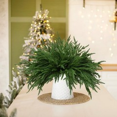 8 PCS 18 Inches Artificial Christmas 18 inches x 8 x 8 inches, Green