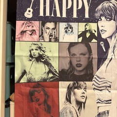 Taylor Swift Happy Birthday Banner Celebration Wall Hanging 38X56” Era Tour