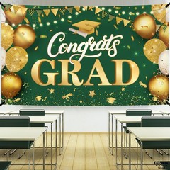 XtraLarge Congrats Grad Banner – 72×44 Inch, Congratulations Banner | Grad Backd