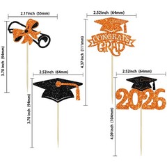 Gyufise 24Pcs Graduation Cupcake Toppers 2026 Graduation Cupcake Picks Class …