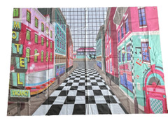 50s Rock N Roll Diner Backdrop Party Decoration Photography Background Banner