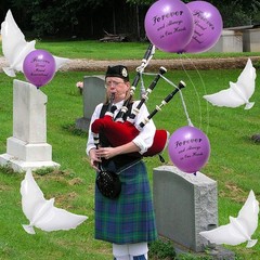 26 Pieces Purple Memorial Funeral Remembrance Balloons and Peace Dove Balloons