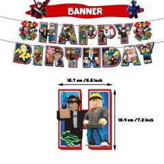 Roblox Birthday Party Decoration Kit