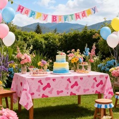 3 Pcs Bachelorette Party Tablecloths Pink Plastic Waterproof Tablecloth Funny