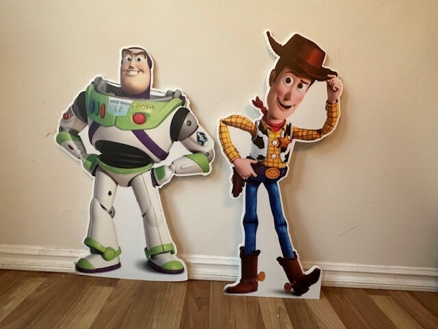 Woody & Lightyear Party Prop 3ft, Woody & Lightyear cutouts, Birthday Parties