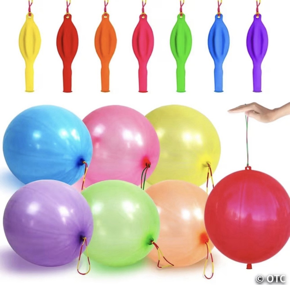 Punch Balloons,24Pcs Punching Balloon for Kids Heavy Duty Party Favors, Assorted