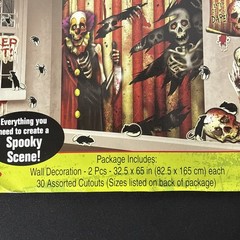 Creepy Carnival Circus Haunted Halloween Party Scene Setters Decorating Kit