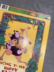 Eureka Window Cling Disney Lion King Racing to a Happy Easter Vintage