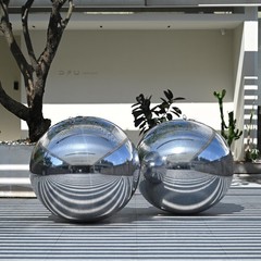 Yescom 2PCS 40″ Big Shiny Inflatable Mirror Ball Giant Reusable Hanging Silver