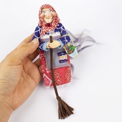 Kitchen Witch Doll, Vintage Cooking Doll, Festive Handmade Decor TL