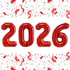 16 Inch 2026 Gold Foil Number Balloons, 2026 New Years Decorations for 2026 Happ