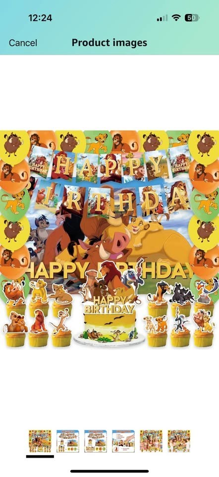 Lion King Birthday Party Supplies