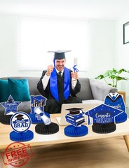 Adeyoo blue graduation table decor