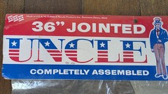 36″ Jointed Uncle Sam Decoration 1976 EUREKA Patriotic 4th Of July NOS