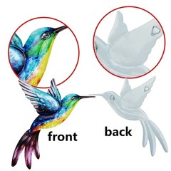Decoration Hummingbird Bird For Garden Hanging Home Decor Metal Ornament