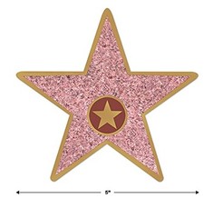 Beistle 10 Pack 5 Inch Multicolor Star Cutouts for Awards Night Party Decor