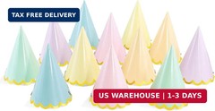 CANREVEL 24 PCS Pre-Assembled Party Hats for Adults, Party Decorations Supply He