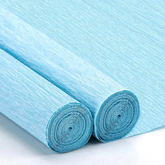 Crepe Paper Streamers 2 Rolls 10 X 98Inch (Baby Blue) | Crepe Paper Sheets for D