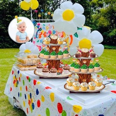 2-Tier Colorful Cupcake Stands – Enchanting Decorations for Every Celebration