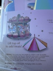 Beautiful Party Birthday Unicorn & Princess Carousel Treat Dessert Stand