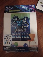 Blue Beetle DC Comics Birthday Party Backdrop+Photo Props, Table Decor, Banner